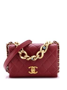 Chanel Pearl Boy Chain Flap Bag Quilted #289082C31B